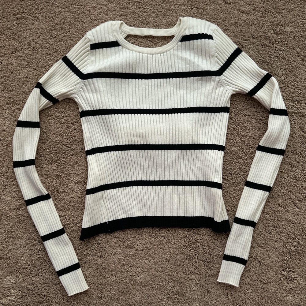 Zara Striped knitted Top